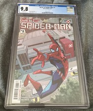 W.E.B. OF SPIDER-MAN #1 First App Harley Keener MCU NM+ WP CGC 9.8 Marvel 2021 picture