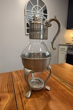Vintage FB Rogers Pewterlite Tea/Coffee Carafe/Warmer - Excellent Condition picture