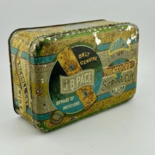 Antique J.B. Pace Scroll Cut Twist Tobacco Tin Somers Bros c.1880s Richmond VA picture