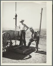Photo 1936 Fixing a dried well on the farm. Grant County, North Dakota 58443701 picture