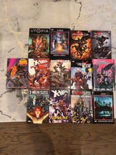 X-Men Hardcover Lot of 13 Messiah Complex Second Coming Utopia X-Force Necrosha picture