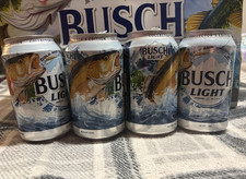 2026 Busch Light Limited Collectors Edition Redfish Beer Cans Lot of 4 Empty picture