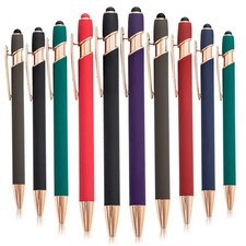 20-200pcs Metal Ballpoint Pen Advertising Pen Custom Logo & Text Laser Engraving picture