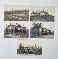 1910s antique KNOLLWOOD ESTATE MANSION dublin nh GARDENS 5pc RPPC LOT photos picture