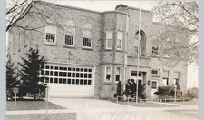 CITY HALL rittman oh c1950 postcard ohio real photo rppc picture