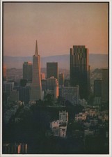 San Francisco California CA San Francisco skyline featuring Coit Postcard picture