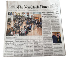The New York Times Newspaper March 25 2026 LaGuardia Disaster Struck 20 Seconds picture