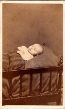 Child Post Mortem, Close-Up CDV Photo, c1870 #1752 picture