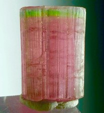 Rare Green Cap Tourmaline Crystal Raw Rough Mozambican Specimen  picture