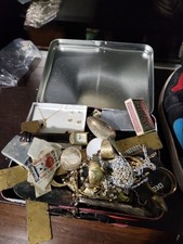 Junk Drawer Lot  ,Silver,Coins, Jewelry  Vintage Collectibles And More.... picture