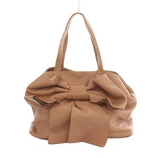RED VALENTINO Leather Ribbon Tote Bag Pink 17x104x55 in (Ages 14+) picture