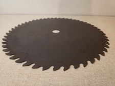 ANTIQUE CIRCULAR BUZZ SAW SAWMILL BLADE 17 1/2 INCH HOME DECOR ART  picture