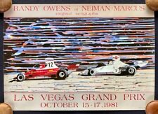 Randy Owens 1981 Las Vegas Grand Prix Poster Nike Lauda Serigraph Nieman-Marcus  picture