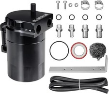 300 ml Aluminum Oil Catch Can Kit Black picture
