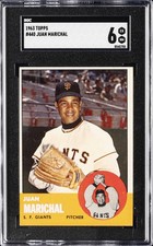 1963 TOPPS #440 JUAN MARICHAL SGC 6 picture