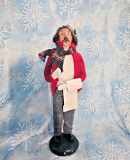 Vintage, Signed, 1986 Byers' Choice The Carolers. Man Holding Sheet Score. USA picture