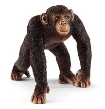 NEW Schleich 14817 Chimpanzee Male Wild Life Animal replica 14817 RETIRED rare picture
