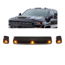 HECASA LED Cab Roof Lights Chevy Silverado 2015-2019 Smoke Lens picture