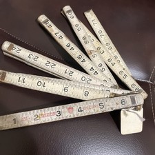 Vintage Royal 72” Wooden Folding Ruler Made In USA picture