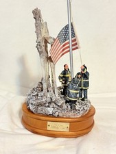 Vanmark Red Hats of Courage Image of Hope 9/11 Music Box Star Spangled Banner picture