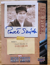 Upper Deck 2017 Marvel Agent Carter SSR Files Pawel Szajda Ovechkin Auto SSRV-PS picture