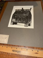 Martyrdom of St Thomas à Becket Vintage English Metal Works Photo Reliquary picture