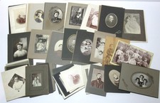 Lot 51 Antique Mounted Photo Cabinet Cards assorted sizes 3