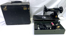 Vintage 1935 Singer Featherweight 221 Sewing Machine w/Accessories  - READ DESC picture