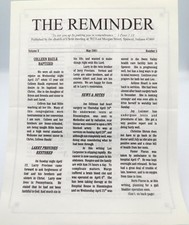 2001 The Reminder Church Newsletter Spencer Indiana Volume X May picture
