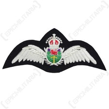 Rhodesian Air Force PILOT WINGS - Quality SRAF Padded Uniform Patch WW2 Repro picture