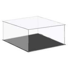 MECCANIXITY Acrylic Display Case Plastic Box Cube 16.1x16.1x6.1 Inch, Clear picture