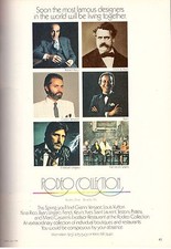 1982 Rodeo Drive Collection Versace Fendi Louis Vuitton Ungaro Vintage Print Ad picture
