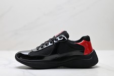 Prada America's Cup Black and red comfortable casual shoes picture