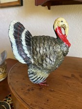 Vintage Paper Mache/Composition Thanksgiving Turkey Figure  4-3/4