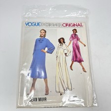 VOGUE 1930 Designer Original Jean Muir Dresses Pattern Women’s Size 12 Uncut picture