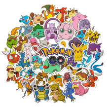 50x POKEMON stickers anime labels stickers cartoon manga Japan stickers cult picture