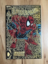 SPIDER-MAN #1 (2020) SHATTERED GOLD FACSIMILE MARVEL MCFARLANE 🔥 picture