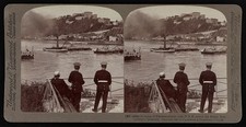 Coblenz Germany 1900s Fortress of Ehrenbreitstein Rhine River Stereoview picture