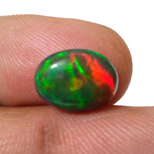 100% Natural Fabulous Ethiopian Black Opal Cabochon Oval 2.40 Crt Loose Gemstone picture