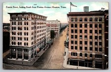 Fannin Street South from Preston Avenue Houston Texas 1909 Postcard picture