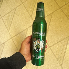 Bud Light Boston Celtics 2008 NBA Champions Aluminum Bottle Breweriana picture