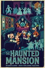 Haunted Mansion Disneyland Mickey Mouse Minnie Mouse Attraction Disney Poster picture