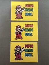 Lot of 3 Vintage 1989 Topps Nintendo Stickers  Super Mario Bros. #11 picture