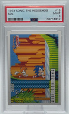 1993 Topps Sonic the Hedgehog #19 “Hill Top Zone” SOL PSA 9 Mint picture