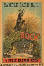 Vintage Bock Beer Poster 🎨 - 24x36” - Retro Decor - 200gsm Paper🗞️ Hi-Res💎 picture
