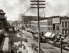 1901 KANSAS CITY Missouri Street Scene  8.5 X 11 PHOTO 238-D picture