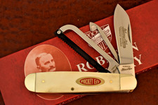 ROBESON SHUREDGE CUTLERY GAMECOCK ROOSTER FIGHTN BONE COCK KNIFE NICE POCKETEZE picture