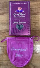 Crown Royal X Juicy Couture Collab BlackBerry Collectors Box & Bedazzled Bag picture