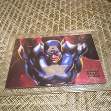 Fleer 1995 Fleer Flair Marvel Captain America Power Blast Insert #18 Card picture