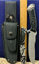 New 2X piece Knife Set, Puzzle Hunter Nylon Sheath #18-168BPW Fixed and Folder picture